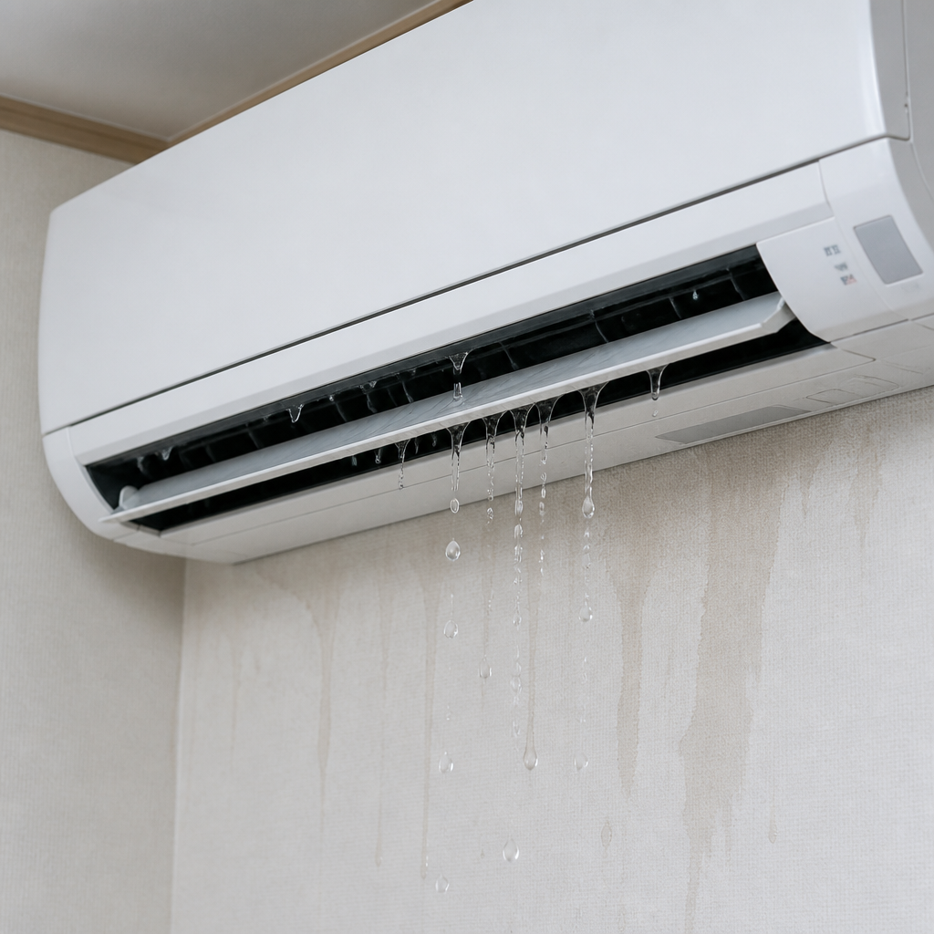 エアコンの水漏れ原因と対処法！放置する前に確認したいポイント