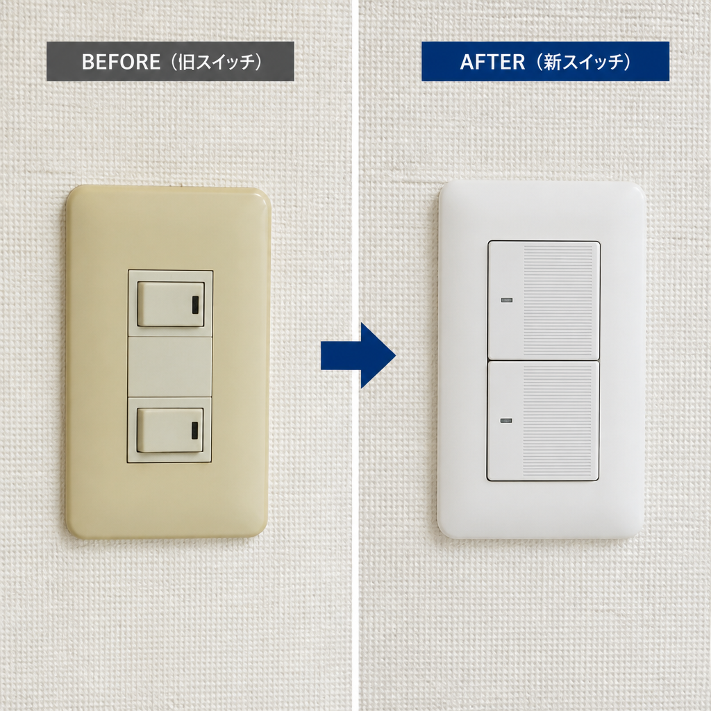 スイッチ交換で安心な生活